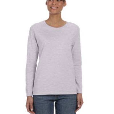 Ladies'   Heavy Cotton™ 5.3 oz. Long-Sleeve T-Shirt Thumbnail